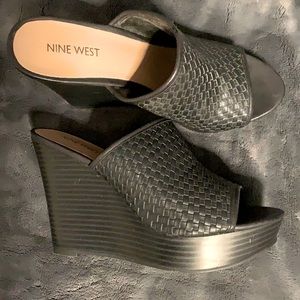 Black Nine West Wedges